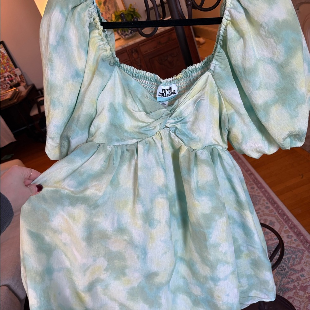 Future Collective Target Collab Green Pastel Babydoll Dress